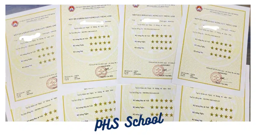 Kết quả kỳ thi Cambridge T6.2024