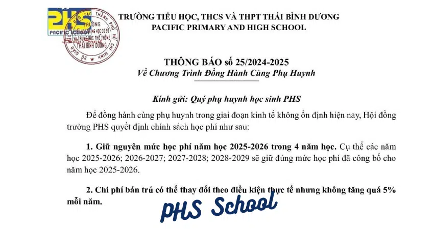 Chương trình đồng hành cùng phụ huynh