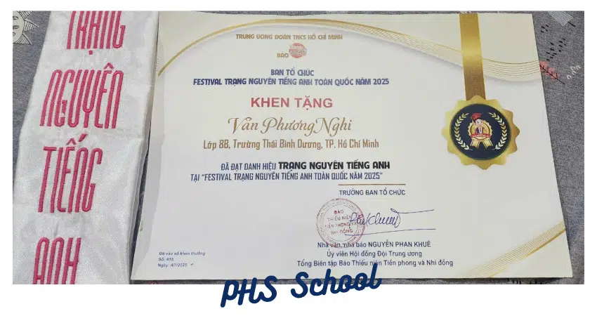 👩‍🎓TRẠNG NGUYÊN TIẾNG ANH – VĂN PHƯƠNG NGHI📜