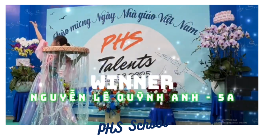Congratulations to Nguyễn Lê Quỳnh Anh – First Prize Winner of PHS Talents 2025