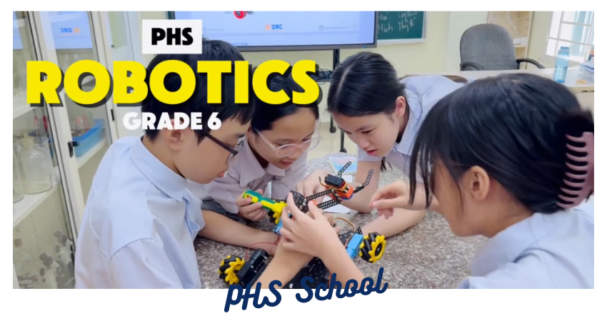 🤖 Meeting the first robots of Grade 6! 🔧