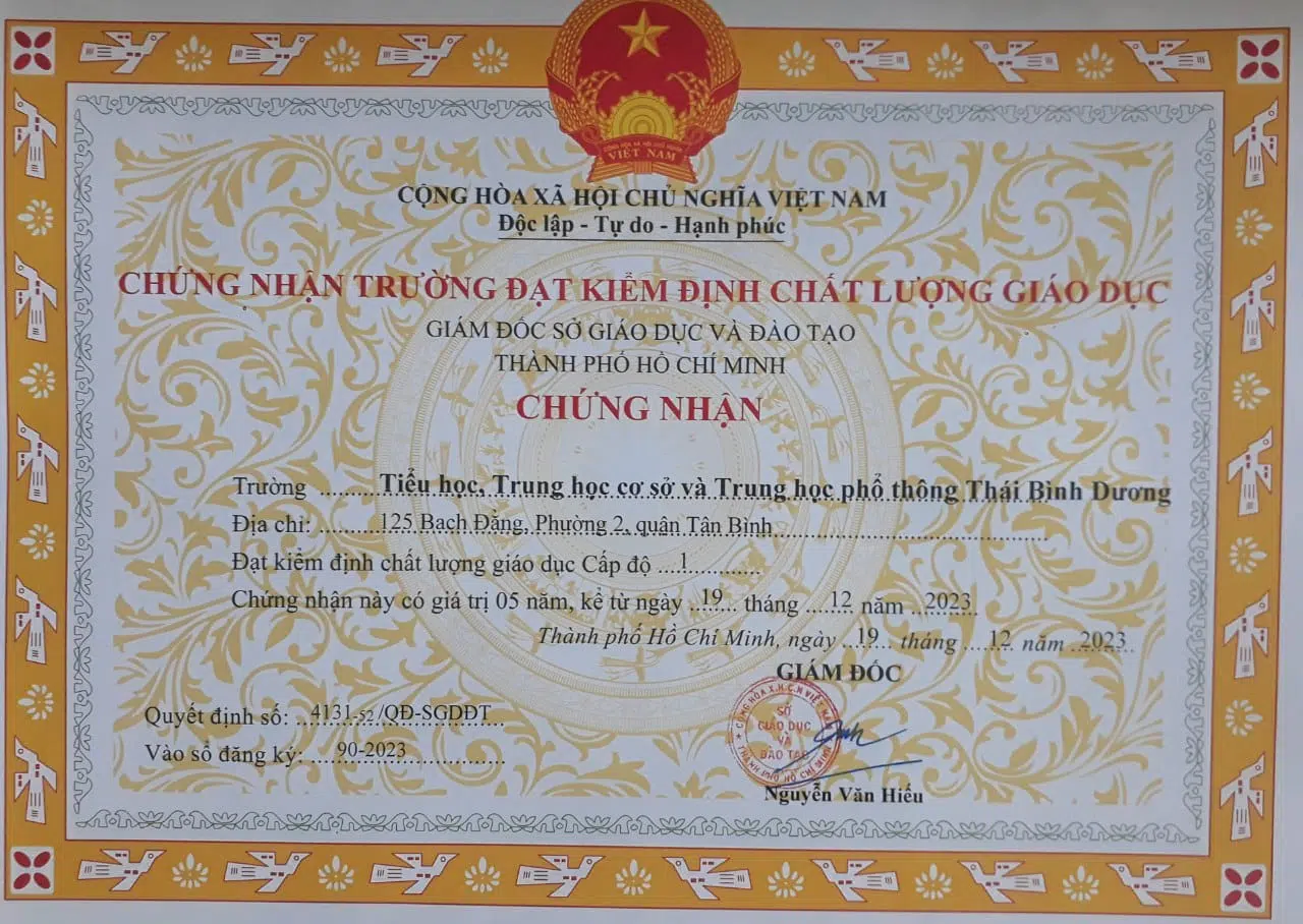 Trường Tiểu Học, Trung học cơ sở và Trung học phổ thông Thái Bình Dương