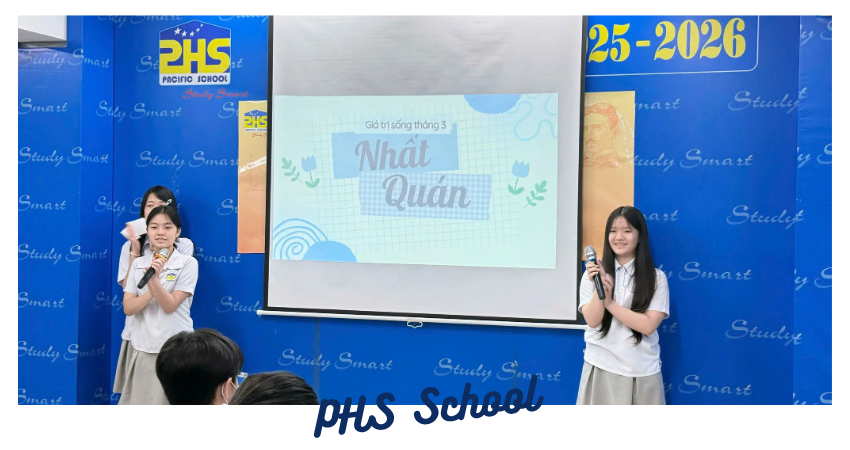 🌟 Lớp 8A thuyết trình Giá trị cốt lõi tháng 3: “NHẤT QUÁN” 🌟