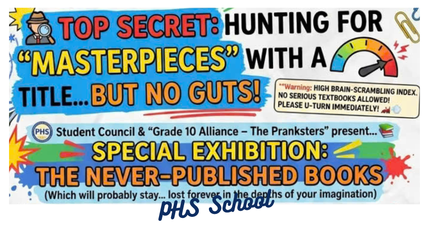 Special exhibition: NEVER – PUBLISED BOOKS – PHS 2026 😉🫣