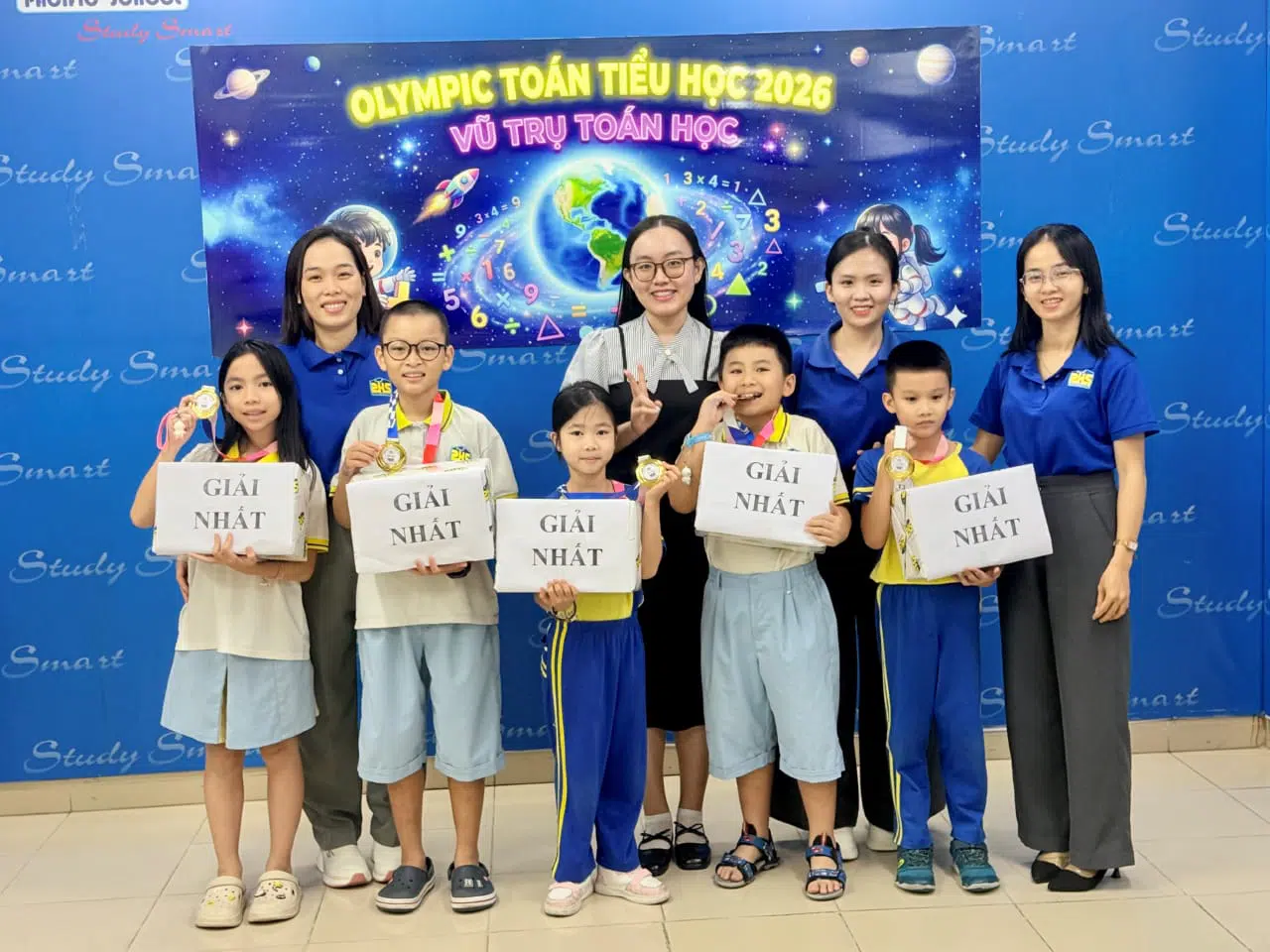 VINH DANH CÁC PHI HÀNH GIA XUẤT SẮC NHẤT OLYMPIC TOÁN TIỂU HỌC PHS 2026