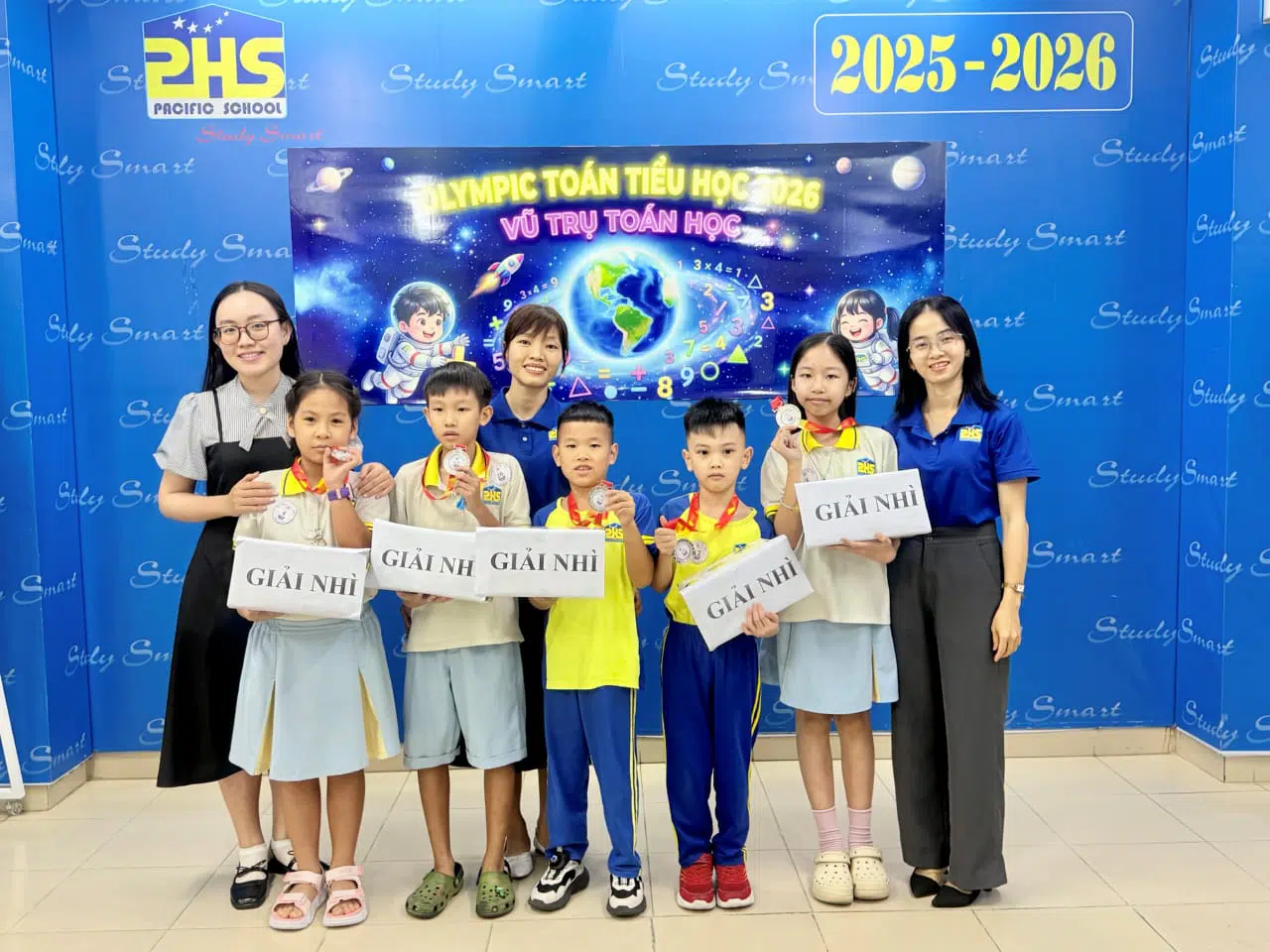 VINH DANH CÁC PHI HÀNH GIA XUẤT SẮC NHẤT OLYMPIC TOÁN TIỂU HỌC PHS 2026