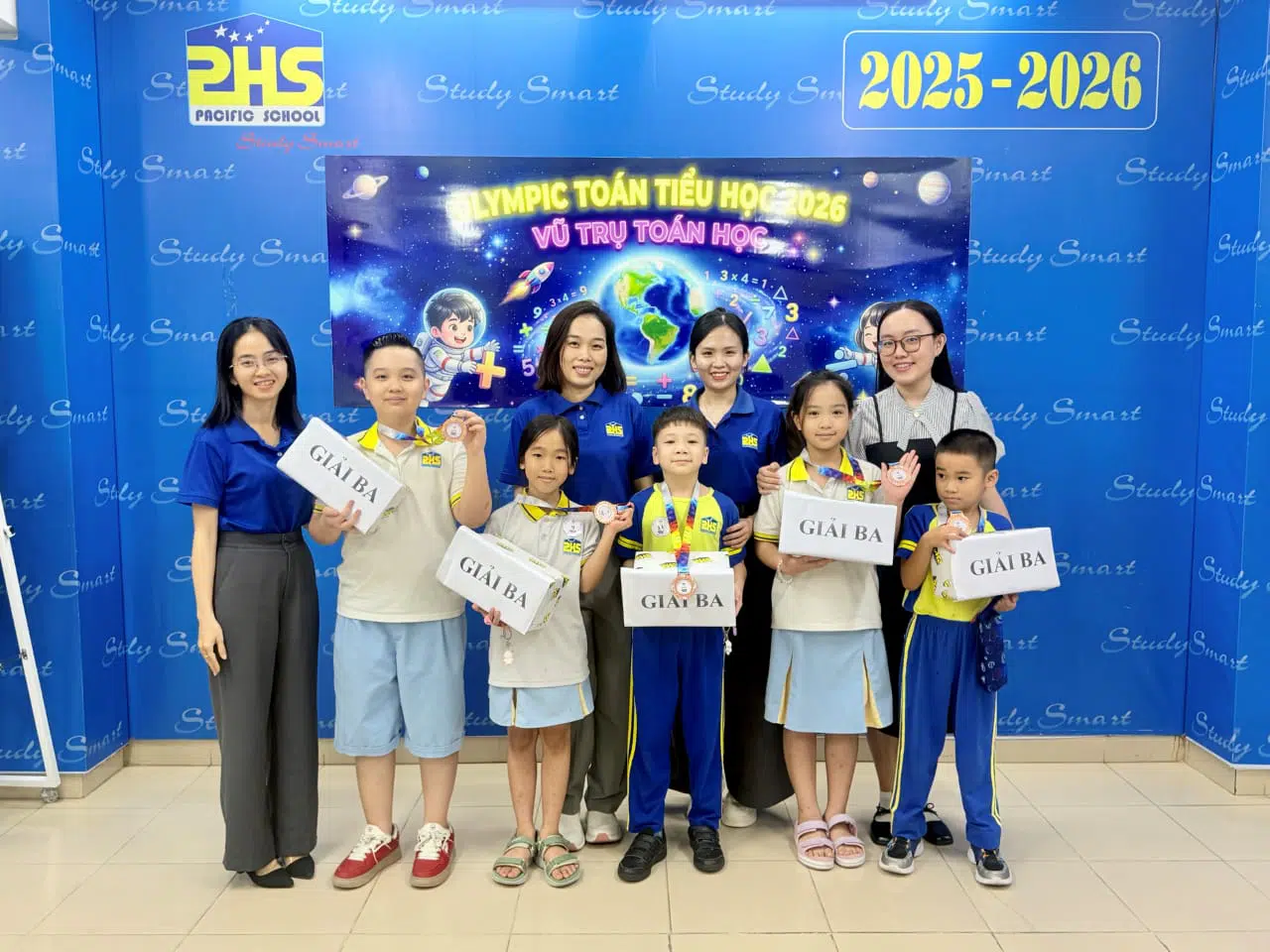 VINH DANH CÁC PHI HÀNH GIA XUẤT SẮC NHẤT OLYMPIC TOÁN TIỂU HỌC PHS 2026