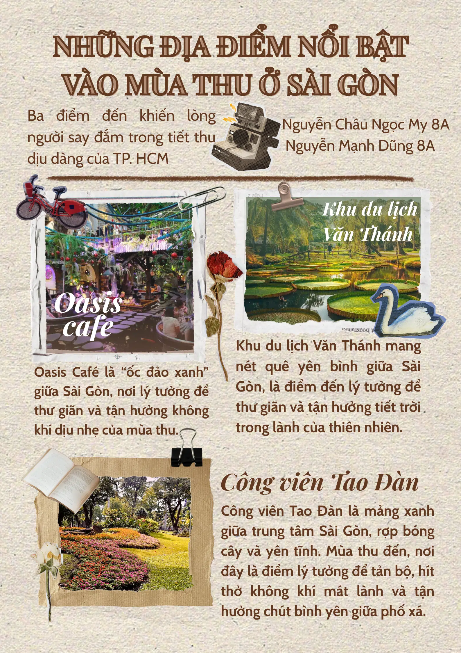 Những địa điểm nổi bật vào mùa thu ở Sài Gòn