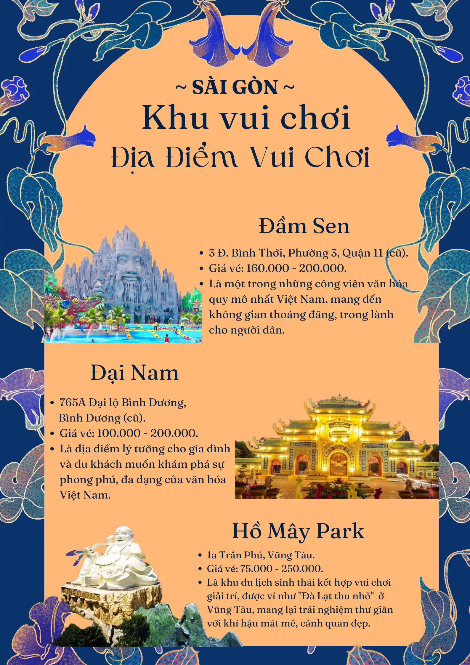 Địa điểm vui chơi: Đại Nam