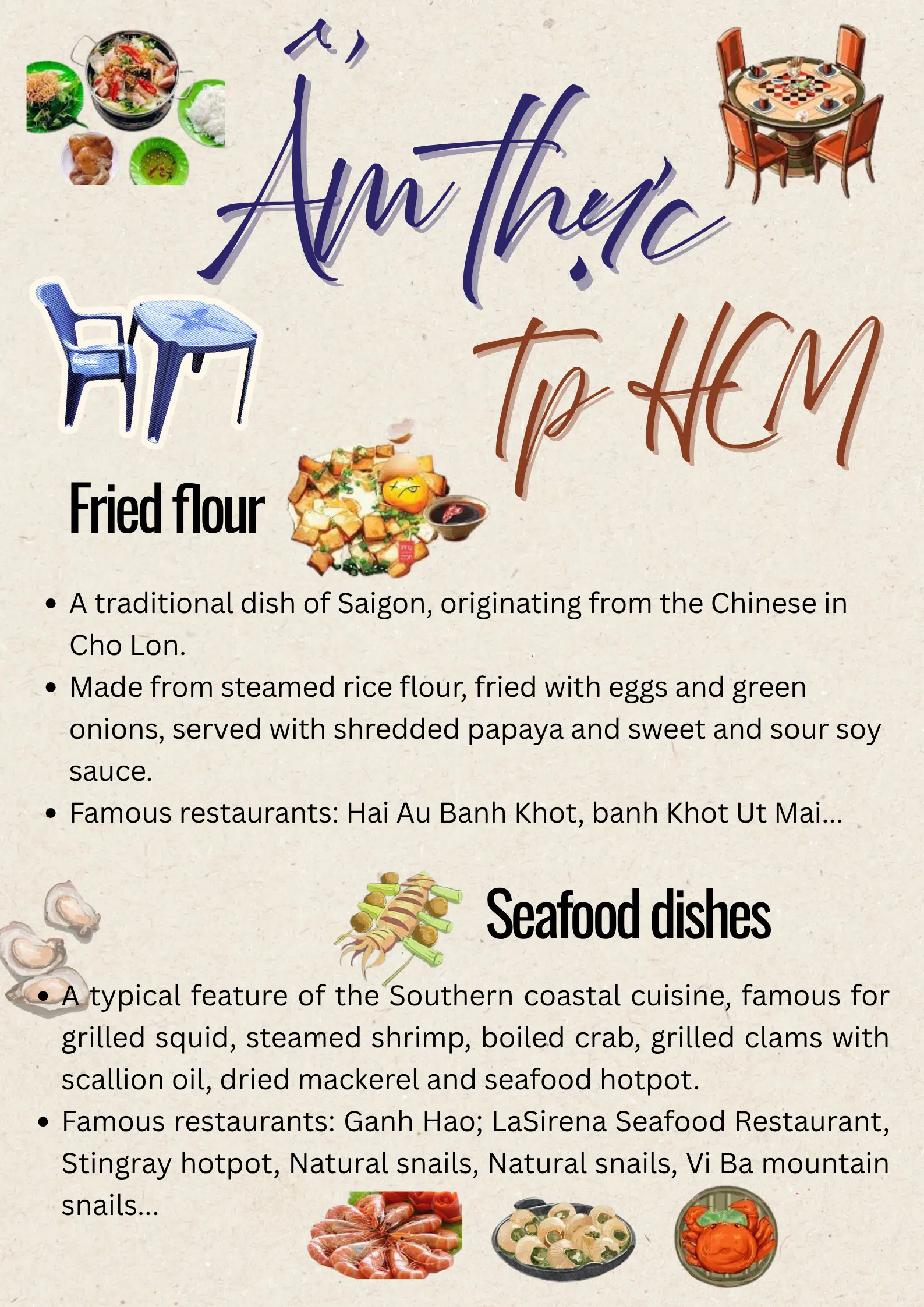 A Taste of Saigon: Fried flour – Sedfood dishes