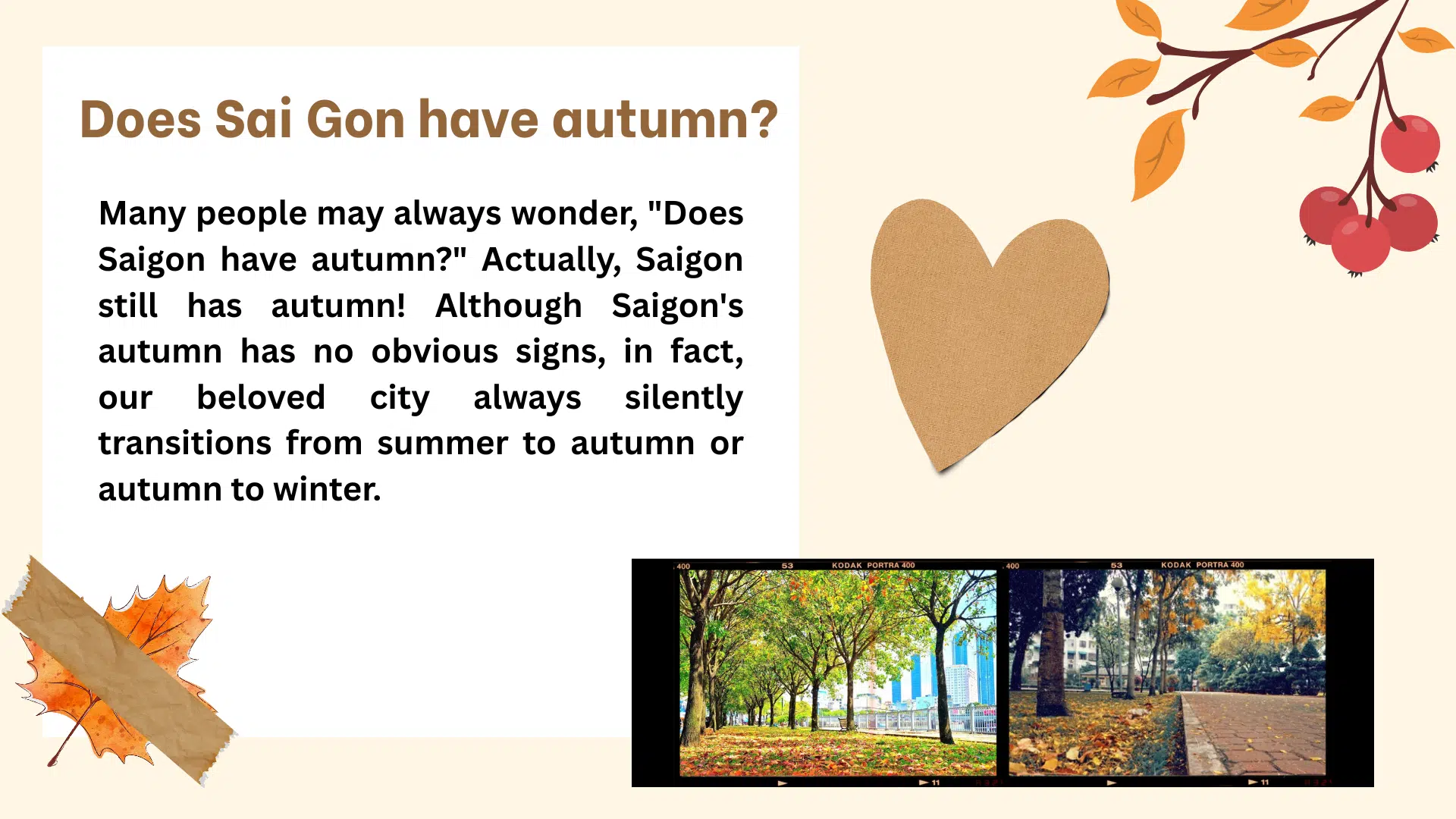 Saigon in Autumn