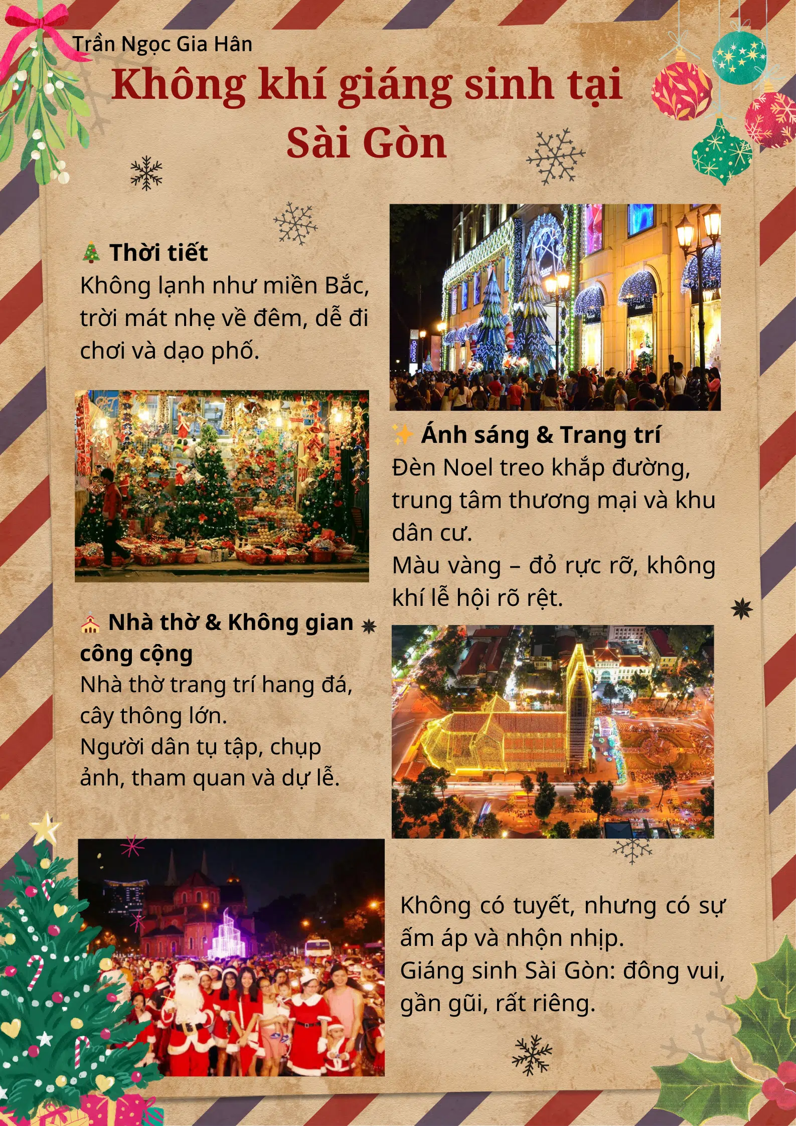 Không khí Giáng sinh tại Sài Gòn 2025