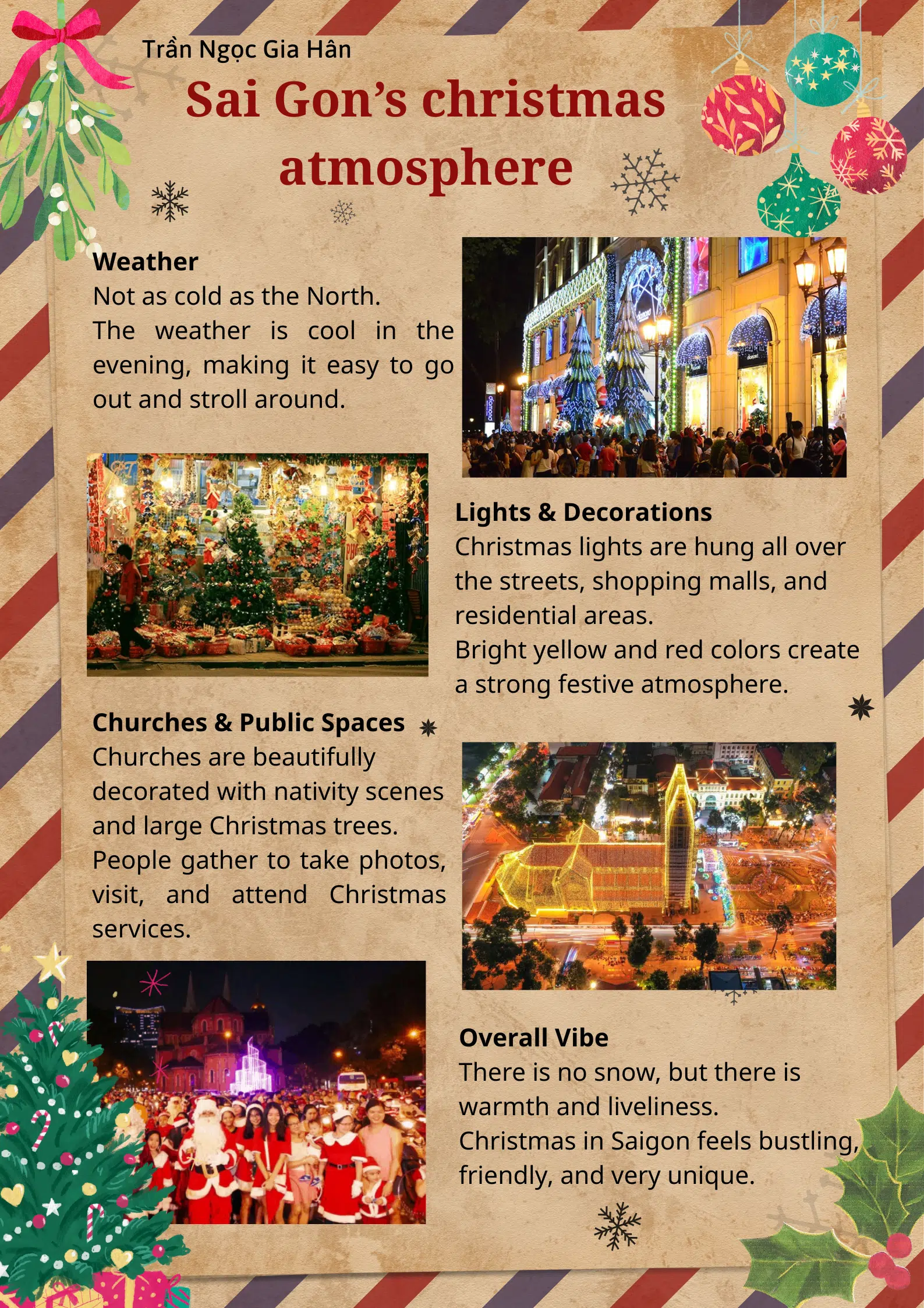 Sai Gon’s christmas atmosphere