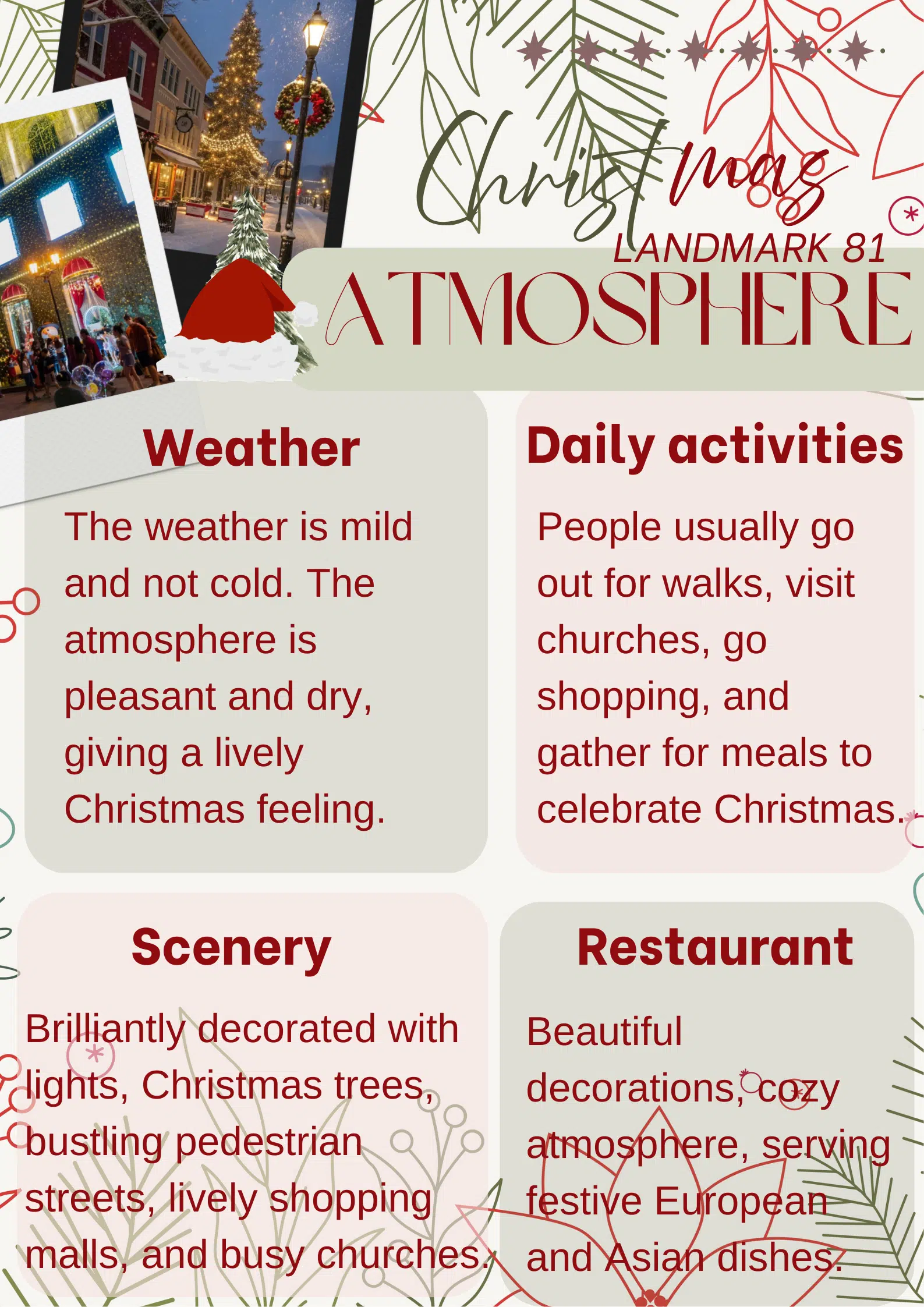 Christmas Landmark 81 atmosphere