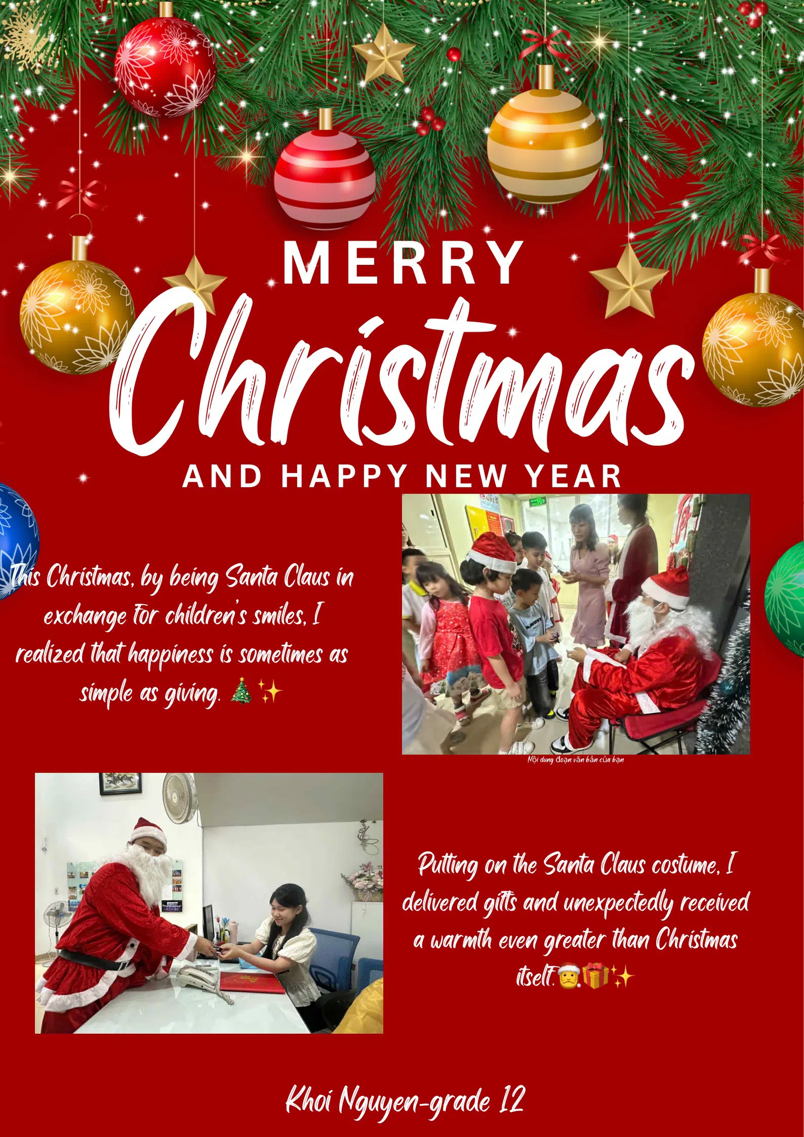 This Christmas, by being Santa Claus