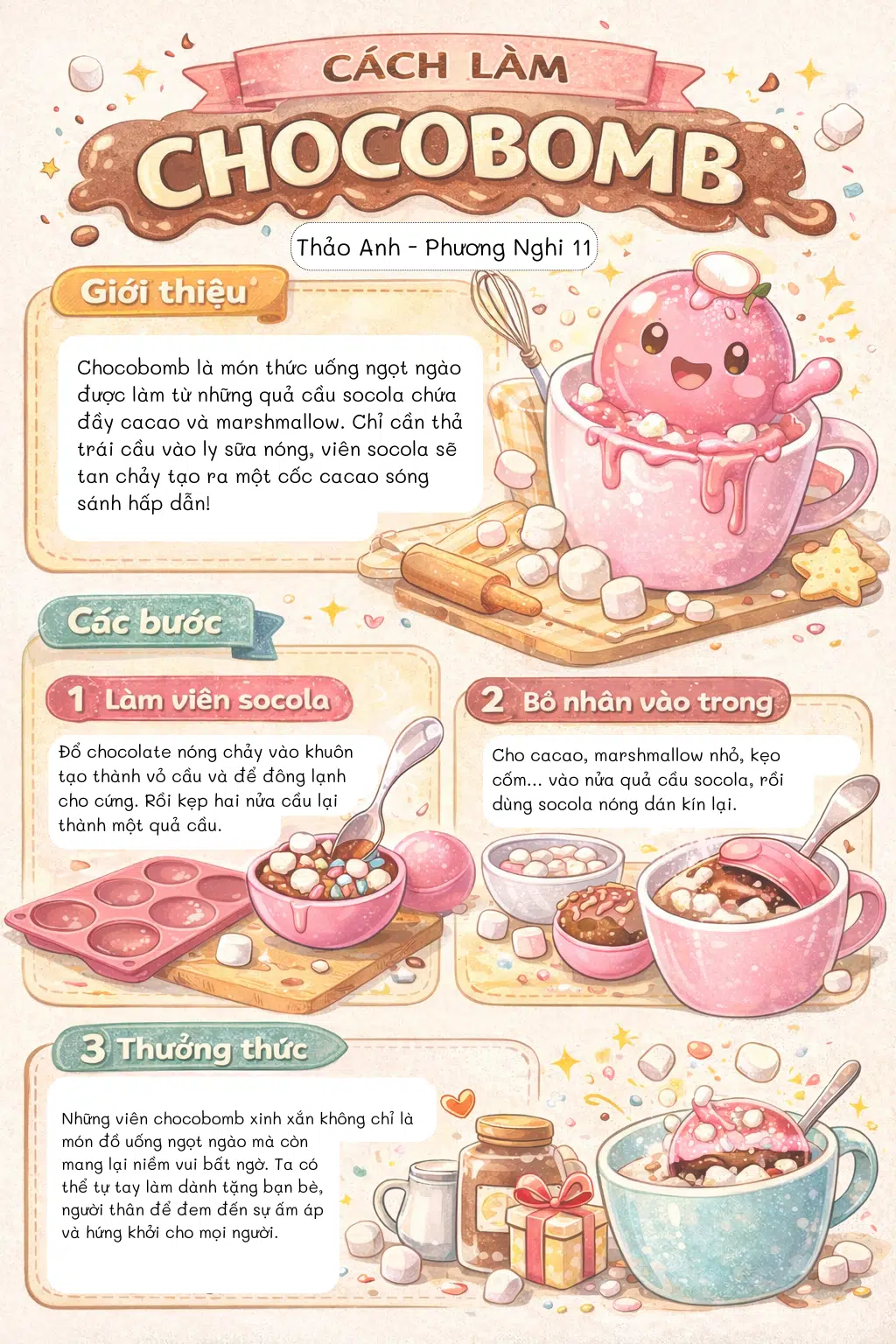 Cách làm Chocobomb