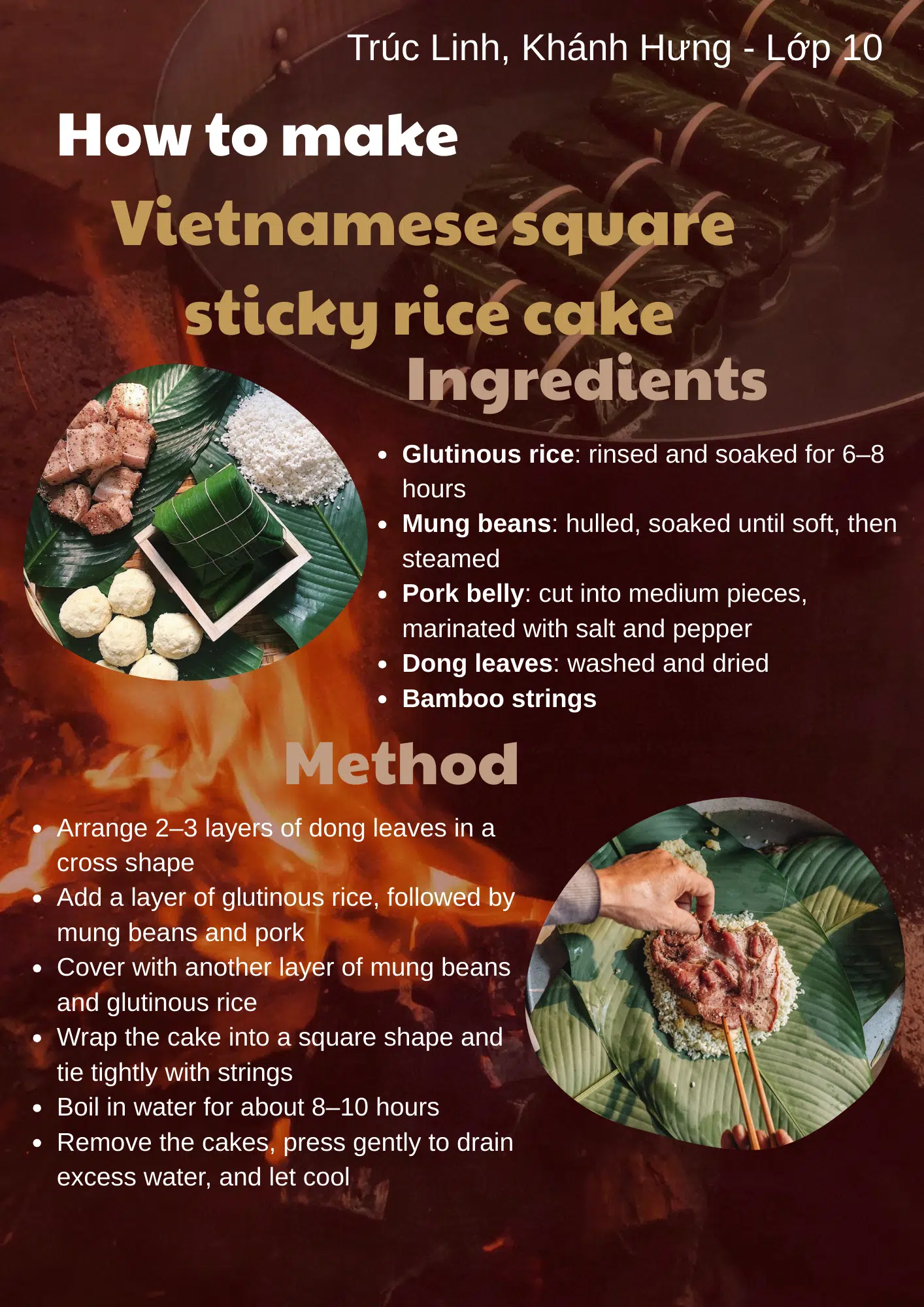 How to make Vietnamese square sticky rice cake