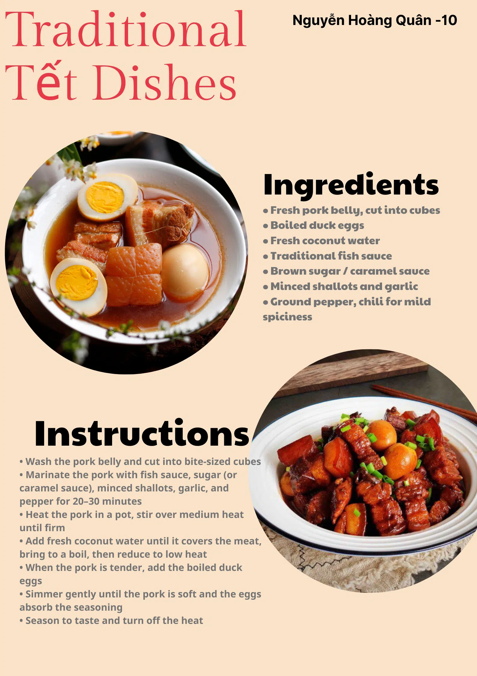 Traditional Tet dishes