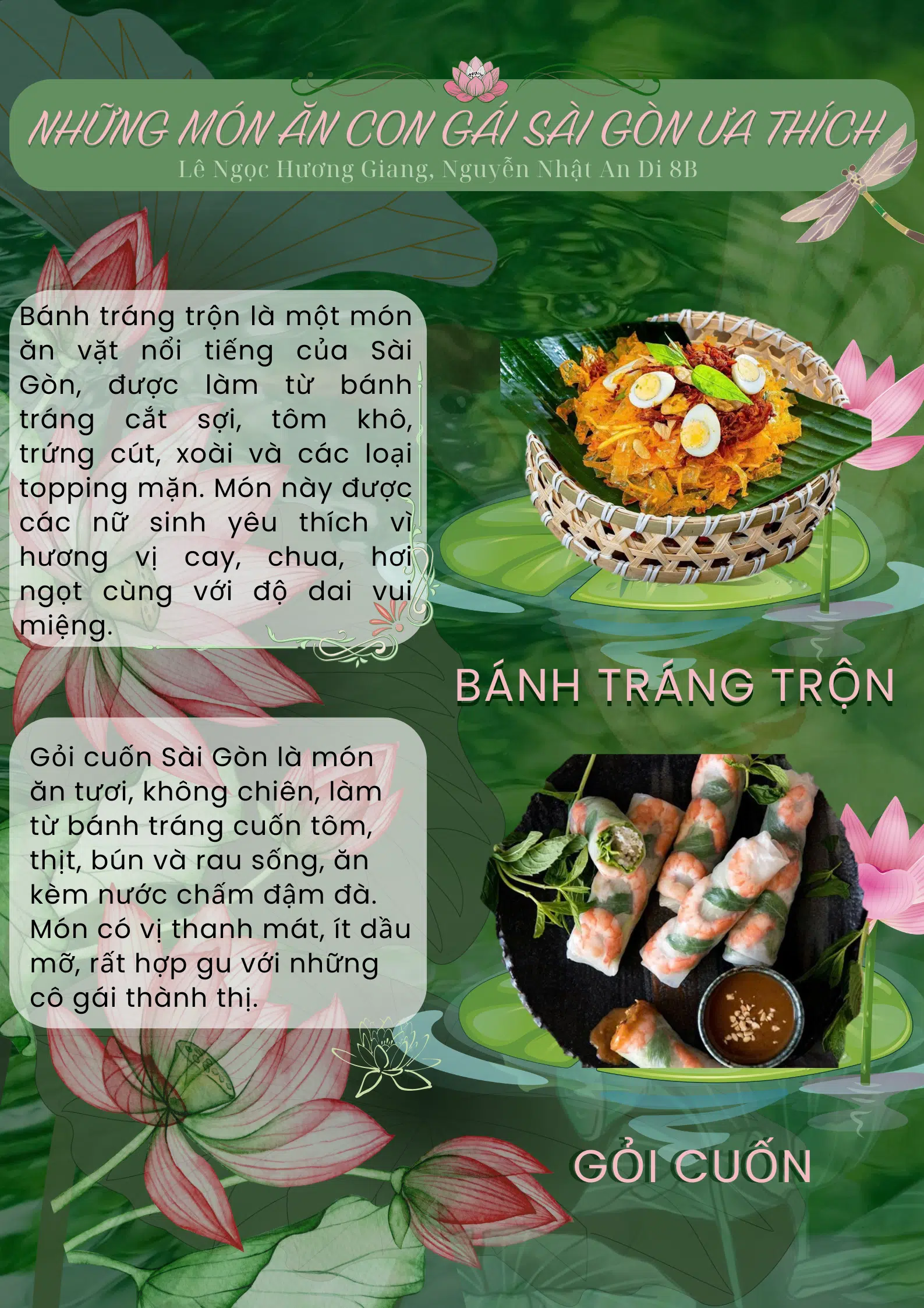 Những món ăn con gái Sài Gòn ưa thích