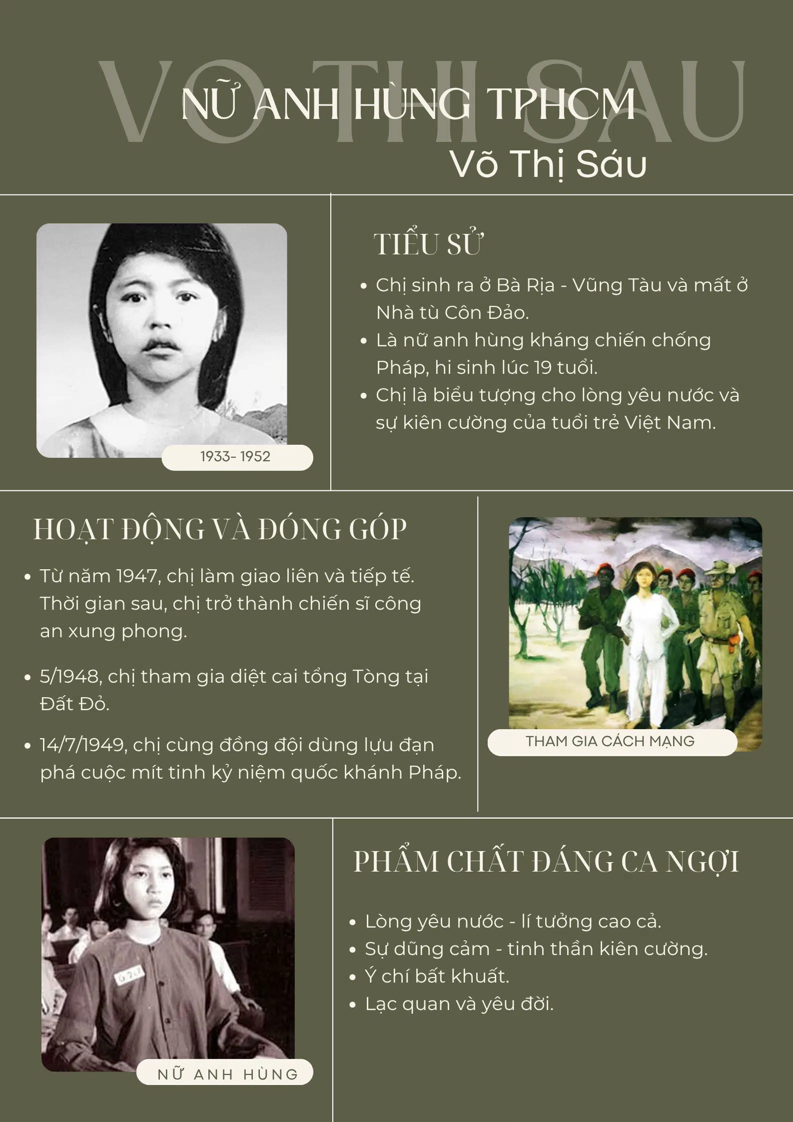 Chị Võ Thị Sáu – Ý chí bất khuất