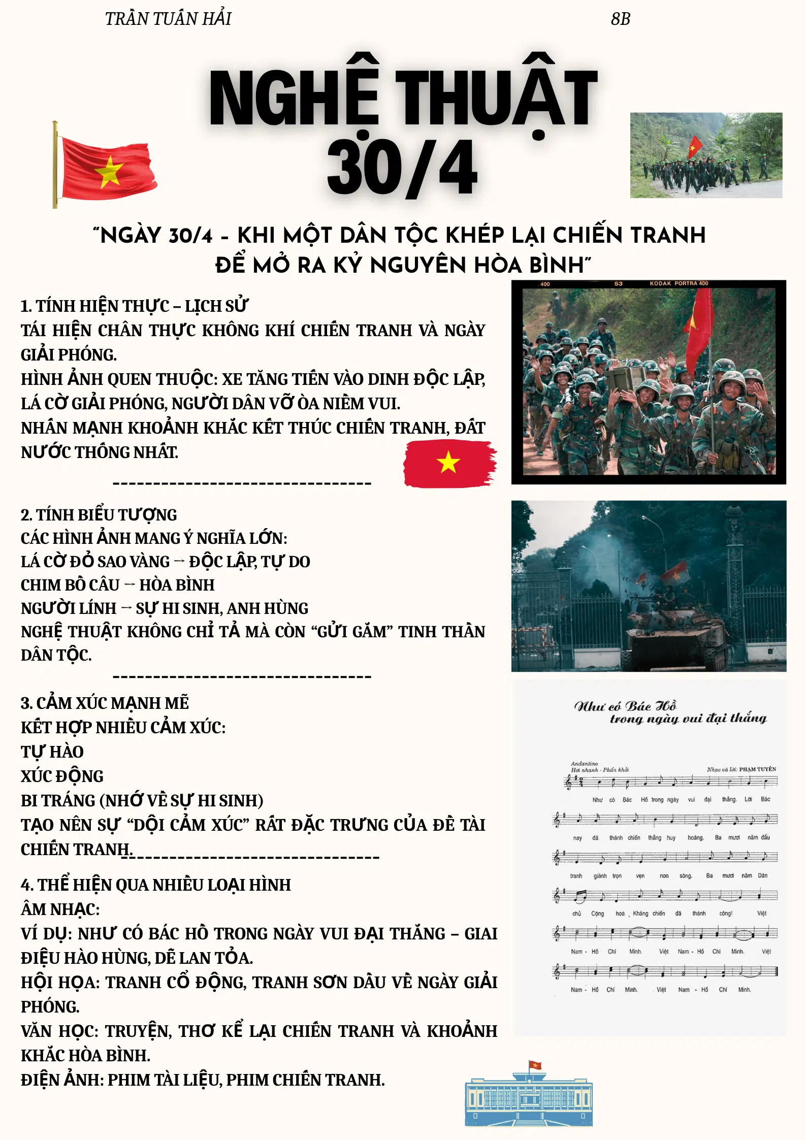 Ngày 30/4 – Khi một dân tộc khép lại chiến tranh để mở ra kỷ nguyên hòa bình