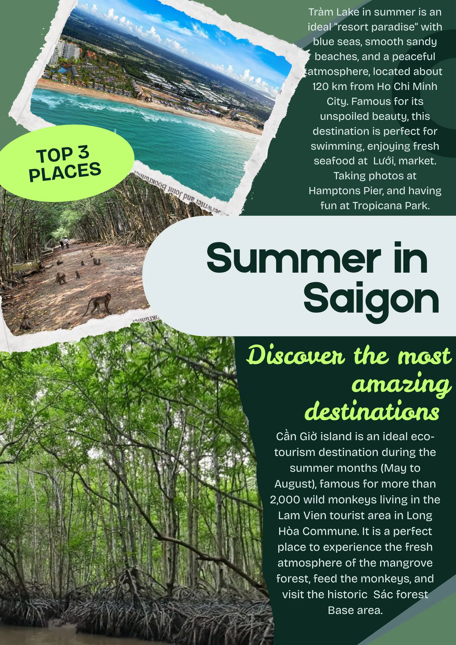 Top 3 places summer in Saigon