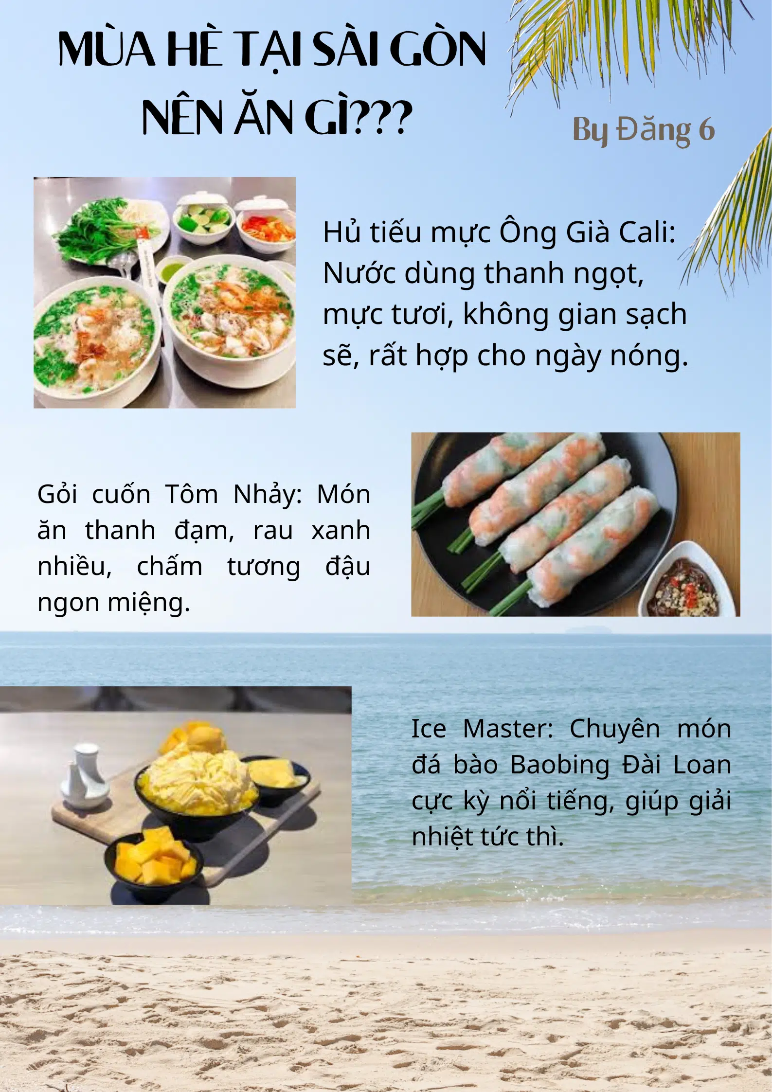 Mùa hè tại Sài Gòn nên ăn gì?