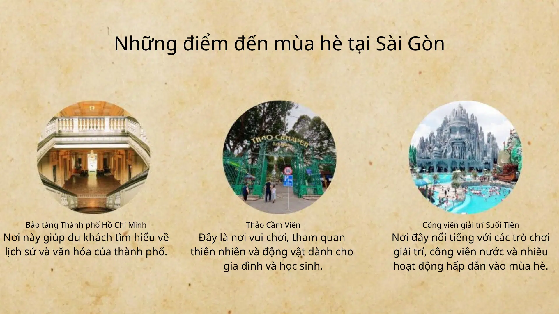 Những điểm đến mùa hè tại Sài Gòn