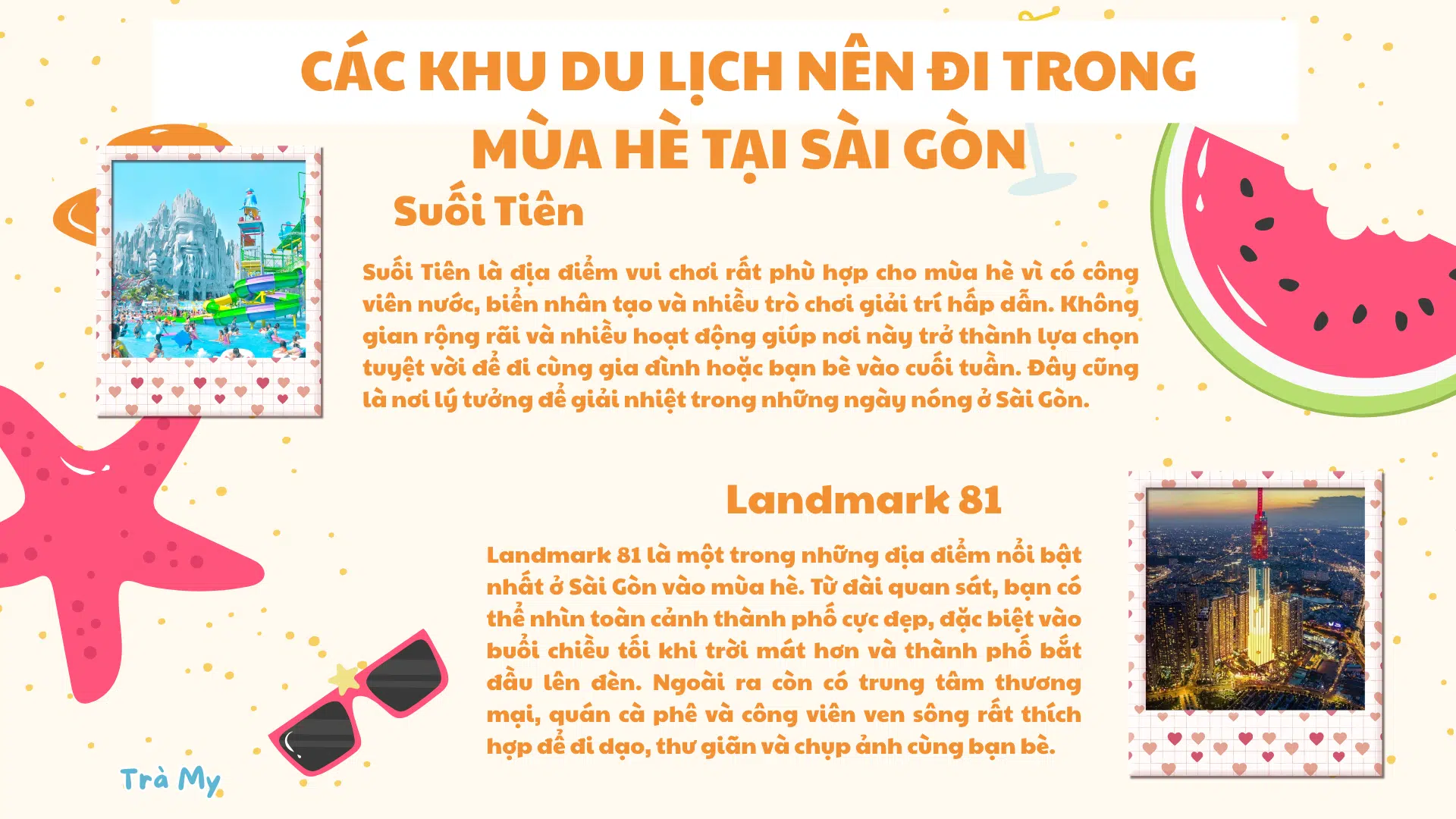 Các khu du lịch nên đi trong mùa hè tại Sài Gòn