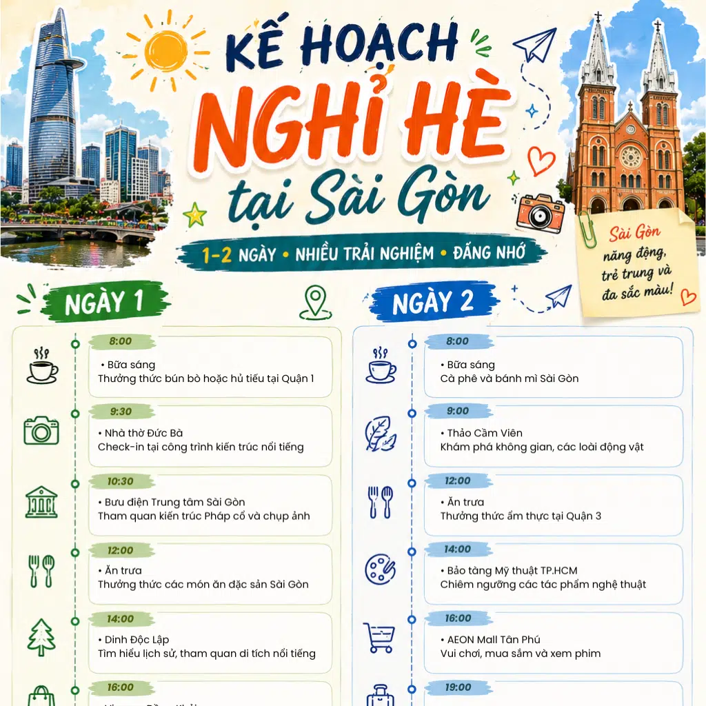 Nghỉ hè tại Sài Gòn
