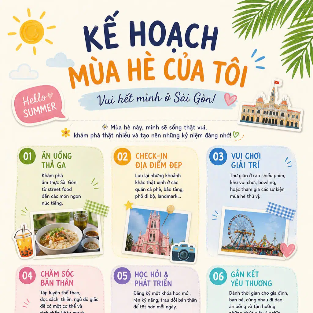 Nghỉ hè tại Sài Gòn
